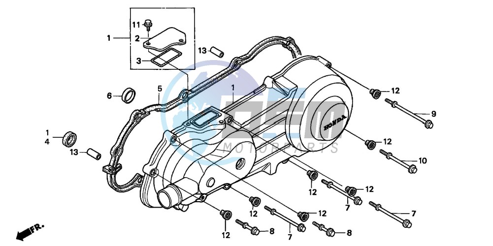 LEFT CRANKCASE COVER (2)