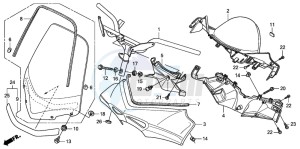 FES125A S-WING drawing HANDLE PIPE/HANDLE COVER (FES1253-5)(FES1503-5)