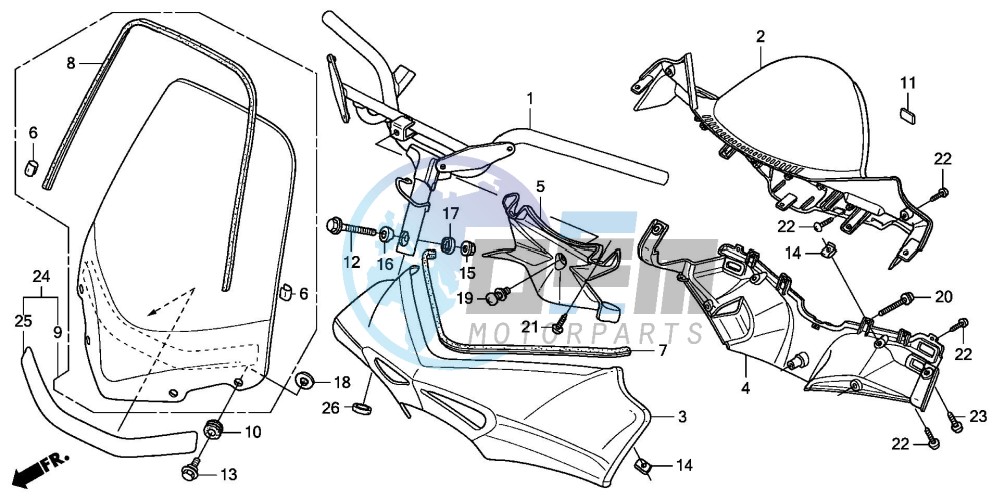 HANDLE PIPE/HANDLE COVER (FES1253-5)(FES1503-5)