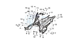 GTS 125I (L8) EU EURO4 drawing FLOOR PANEL