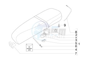 LX 125 4T ie E3 drawing Saddle - Tool roll