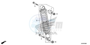 TRX500FE2F TRX500F Europe Direct - (ED) drawing REAR CUSHION