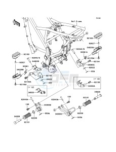 KLX125 KLX125CCF XX (EU ME A(FRICA) drawing Footrests