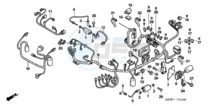 NT700VAA France - (F / ABS) drawing WIRE HARNESS/ IGNITION COIL