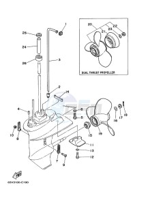 9-9F drawing PROPELLER-HOUSING-AND-TRANSMISSION-2