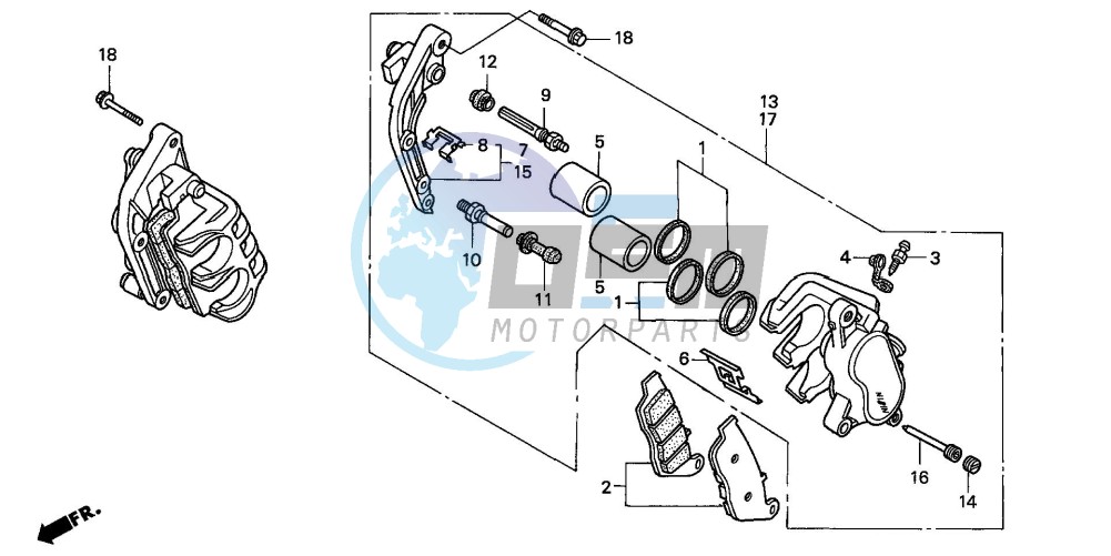 FRONT BRAKE CALIPER