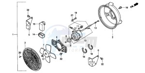 TRX300FW FOURTRAX drawing COOLING FAN KIT