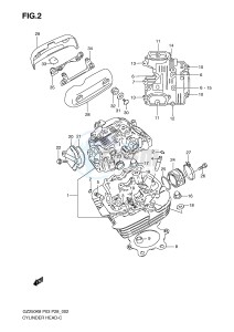 GZ250 (P3) drawing CYLINDER HEAD