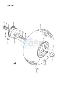 LT-F160 (P28) drawing FRONT WHEEL