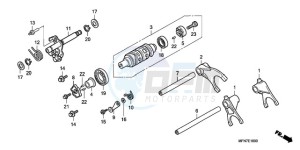 CB1000RA9 UK - (E / ABS MPH) drawing GEARSHIFT DRUM