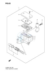 DL650 (E2) V-Strom drawing FRONT MASTER CYLINDER