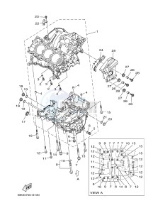 MTM850 MTM-850 XSR900 (B90L) drawing CRANKCASE