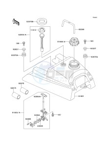 KLF 220 A [BAYOU 220] (A10-A14) [BAYOU 220] drawing FUEL TANK