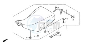 TRX500FPE drawing SEAT