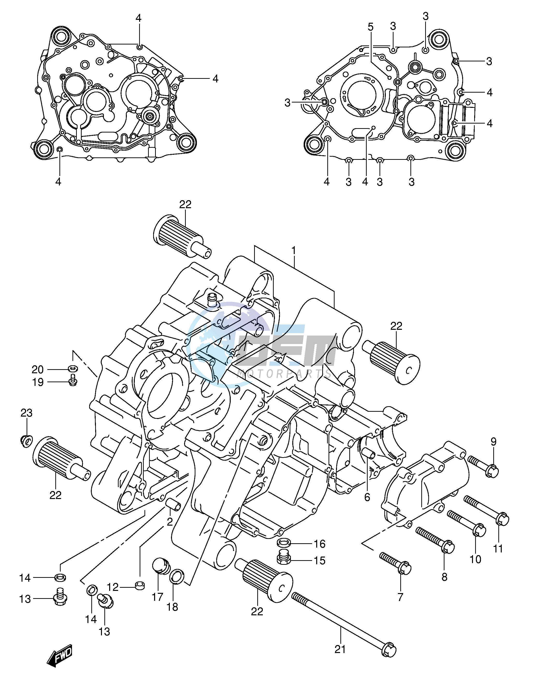 CRANKCASE (MODEL K2)