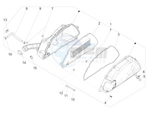 MEDLEY 150 4T IE ABS E4-2016-2018 (EMEA) drawing Air filter