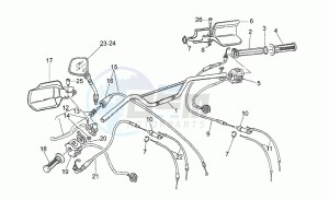 750 X Polizia - PA 2A Serie Polizia/PA 2A Serie drawing Handlebar - controls