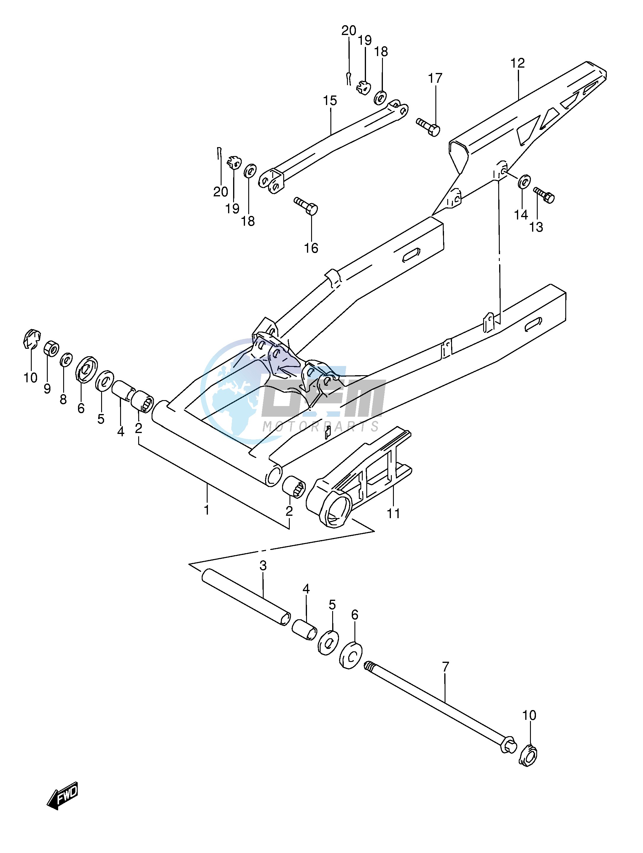 REAR SWINGING ARM