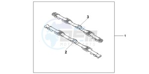 CB600FAC drawing TAIL PACK ATT.