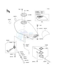 BR 125 B [WIND 125] (B2) B2 drawing FUEL TANK