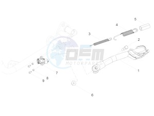 V7 III Racer 750 e4 (NAFTA) drawing Central stand