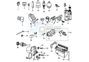 VIVACITY - 50 cc drawing ELECTRICAL DEVICES