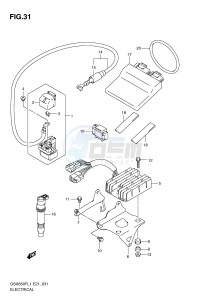 GSX650F (E21) Katana drawing ELECTRICAL (GSX650FUAL1 E21)