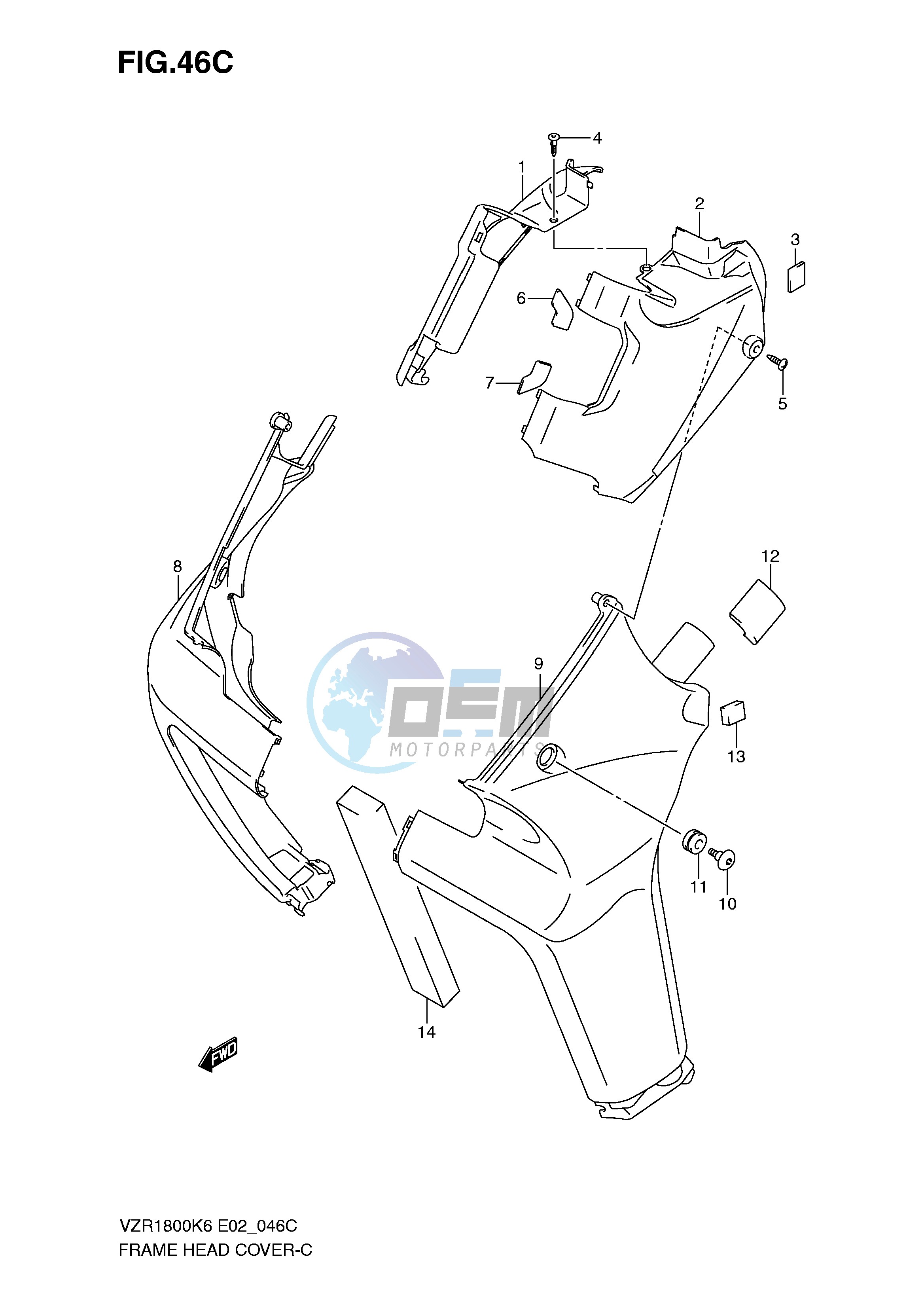 FRAME HEAD COVER (VZR1800K9 UFK9 NK9 NUFK9)