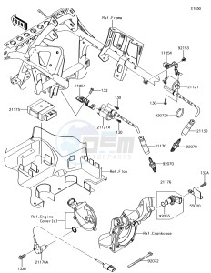 BRUTE FORCE 750 4x4i EPS KVF750HFF EU drawing Ignition System