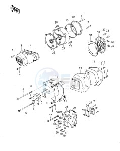 KZ 1000 G [CLASSIC] (G1) [CLASSIC] drawing ENGINE COVERS