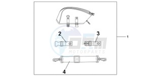 CBR1000RAA BR / ABS - (BR / ABS) drawing REAR SEAT BAG