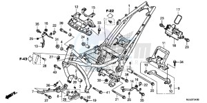 NC750SAE NC750SA ED drawing FRAME BODY