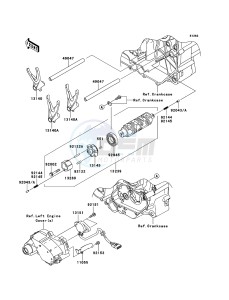 VN1700_CLASSIC_TOURER_ABS VN1700DDF GB XX (EU ME A(FRICA) drawing Gear Change Drum/Shift Fork(s)