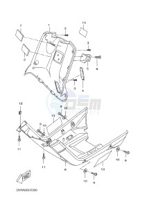 CW50N BOOSTER (2B7L 2B7M) drawing LEG SHIELD