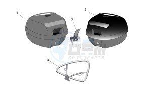 Rally 50 H2O drawing Acc. - Top/cases side cases