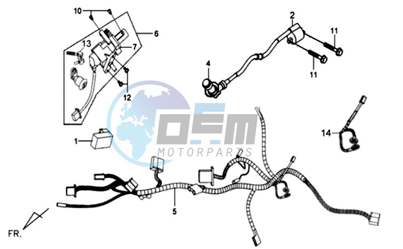 CDI - WIRING HARNASS / IGNITION LOCK