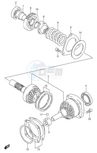 VL1500 (E2) drawing SECONDARY DRIVE GEAR