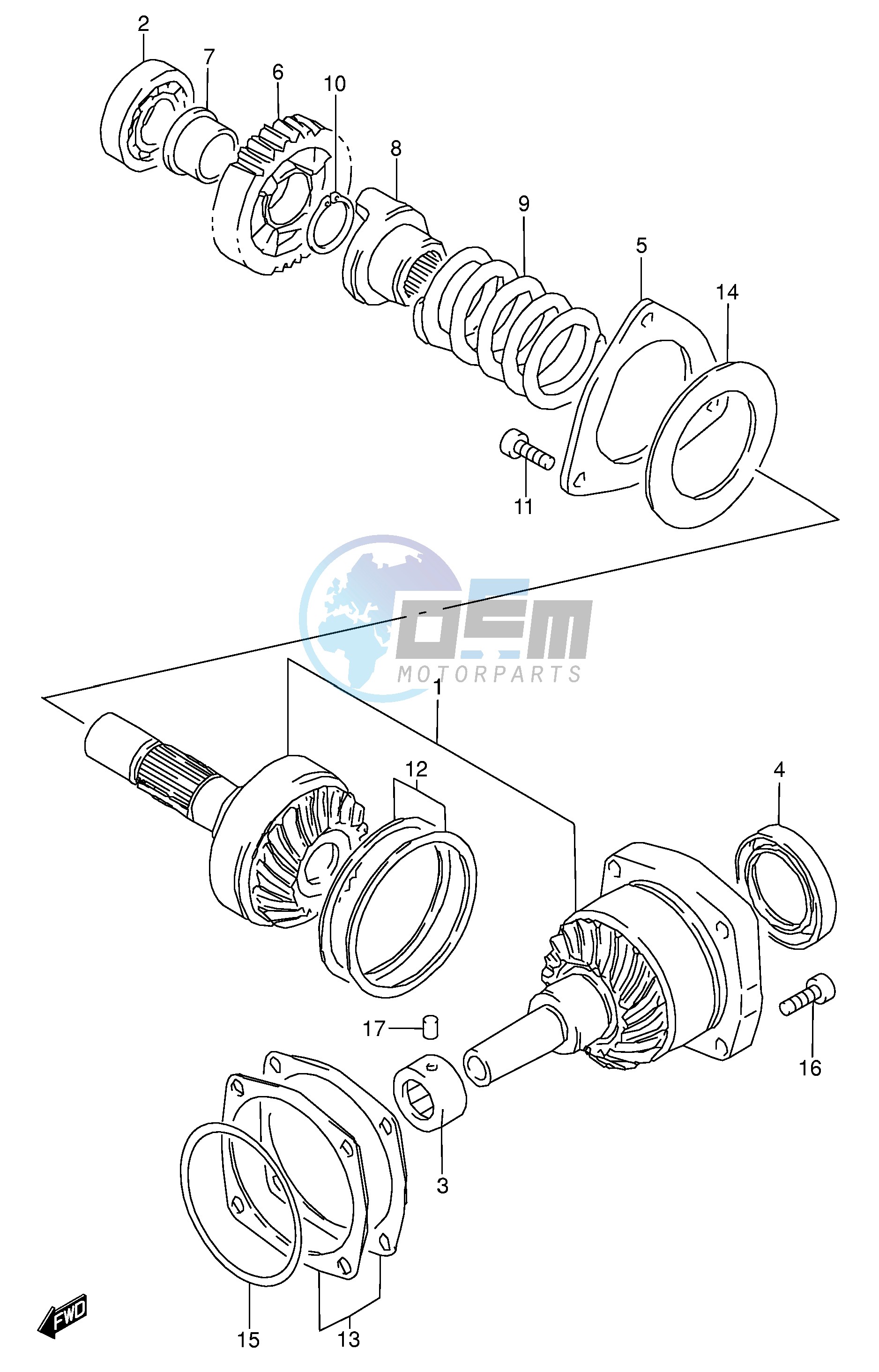 SECONDARY DRIVE GEAR