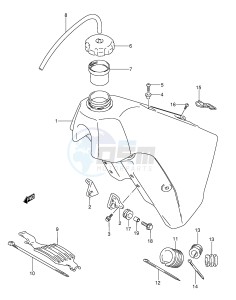 RMX250 (E1) drawing FUEL TANK