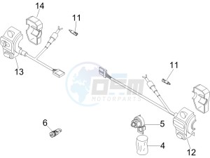 GTV 125 4T (Euro 3) drawing Selectors - Switches - Buttons