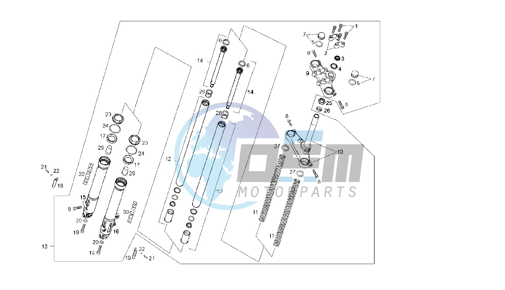 FRONT FORK PAIOLI