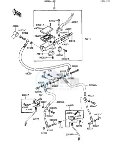 ZX 1000 A [NINJA 1000R] (A1-A2) [NINJA 1000R] drawing FRONT MASTER CYLINDER