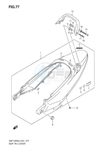 GSF-1250S ABS BANDIT EU drawing SEAT TAIL COVER