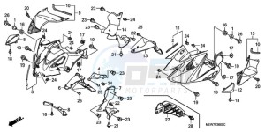 NT700VA Europe Direct - (ED) drawing MIDDLE COWL