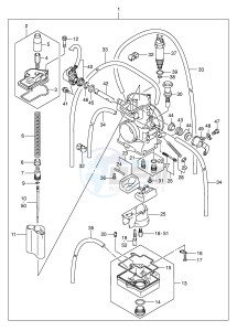 RM125 (E3-E28) drawing CARBURETOR (MODEL K5)