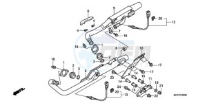 VT750C2F9 Australia - (U / KMH MME) drawing EXHAUST MUFFLER