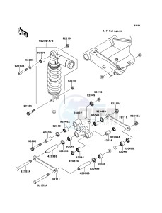 Z750R ZR750NBF FR GB XX (EU ME A(FRICA) drawing Suspension/Shock Absorber