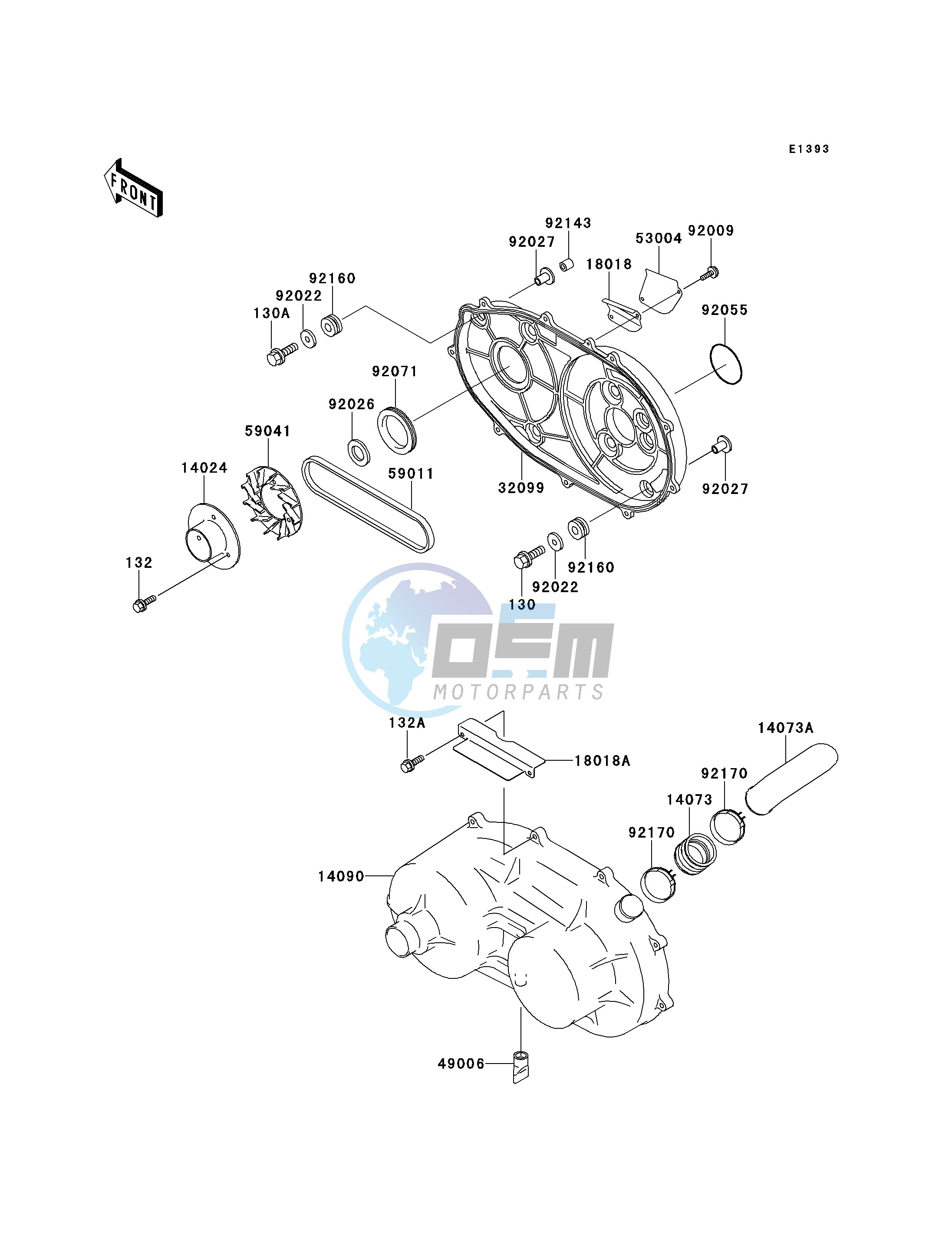 CONVERTER COVER_DRIVE BELT