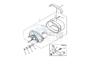 YZF R THUNDER CAT 600 drawing TAILLIGHT