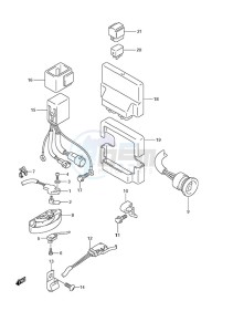 DF 250 drawing PTT Switch/Engine Control Unit